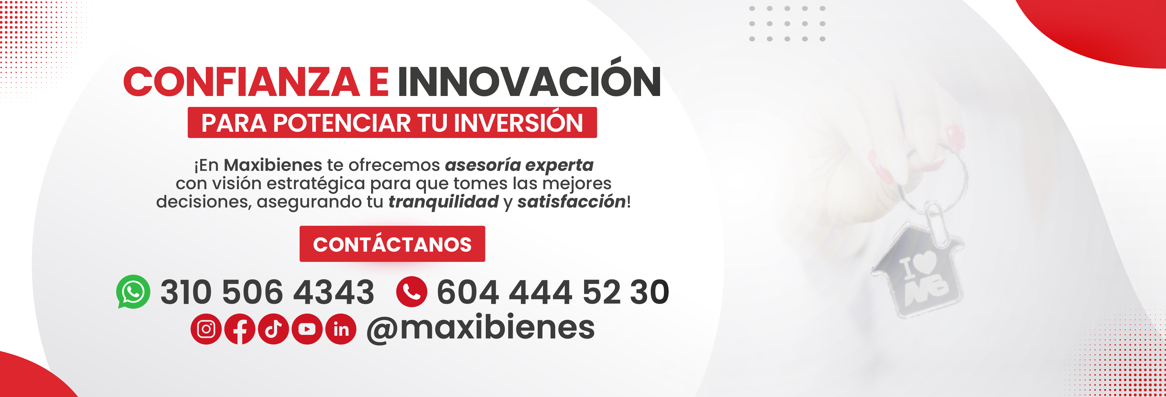 imagen del slide de presentacion de la pagina de Maxibienes